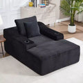 67'' Chaise Lounge Chair, Indoor Sleeper Sofa Bed with 2 Pillows, Boneless Single Sofa Couch for Living Room, No Assembly Required