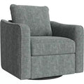 Acekool 360 Swivel Accent Chair, Ergonomic Backrest, Linen Upholstery, Steel Base, 440 lbs Support, for Living Room, Bedroom, Office