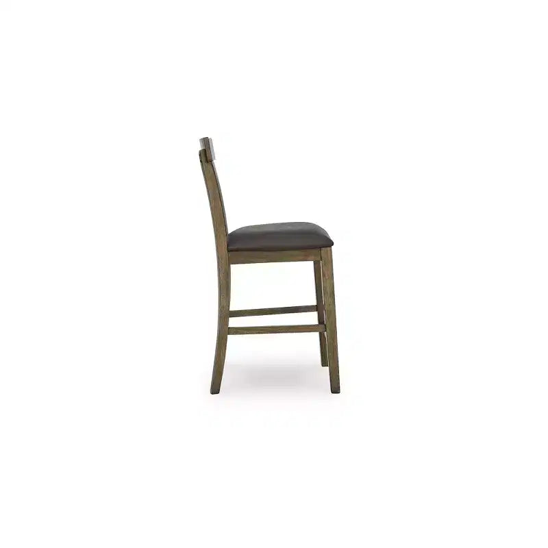 Signature Design by Ashley Vallister Counter Height Upholstered Barstools, Set of 2, Light Brown
