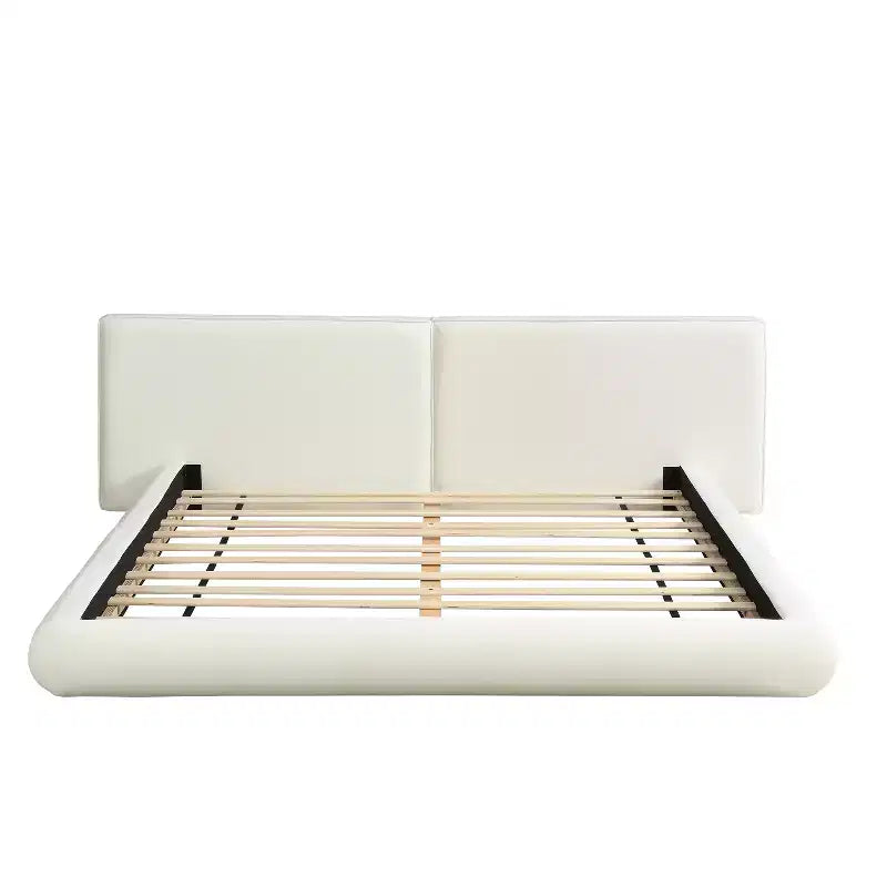 Christopher Knight Home Gabrielle Modern Upholstered Platform Bed with Oversized Headboard