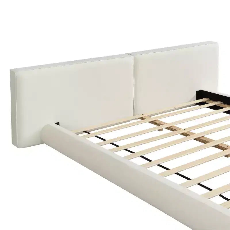 Christopher Knight Home Gabrielle Modern Upholstered Platform Bed with Oversized Headboard