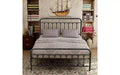 MAYEERTY Queen Size Metal Platform Bed Frame with Headboard & Footboard, Steel Slat Support No Box Spring Needed