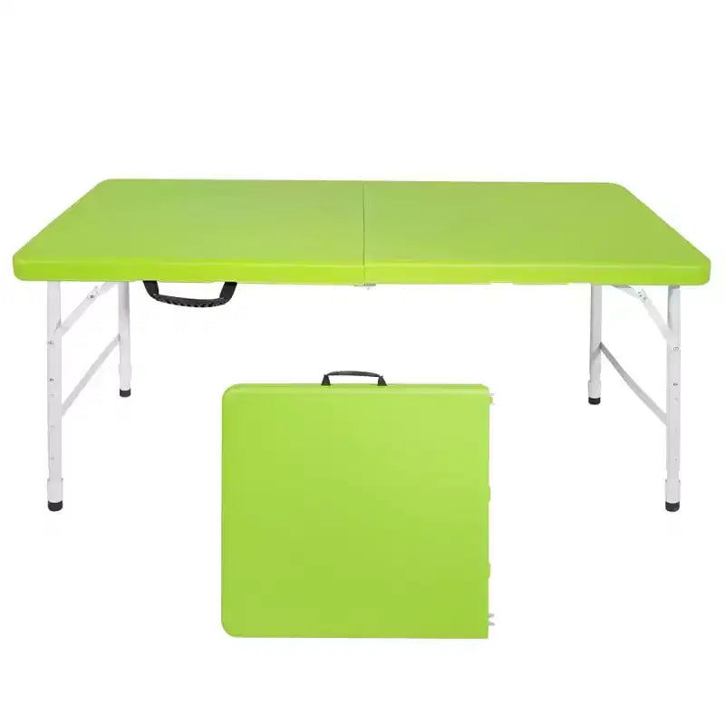 Portable Plastic Folding Table, Heavy Duty Indoor Outdoor Picnic Dining Camping Table
