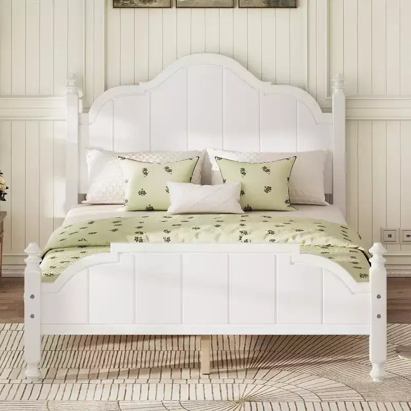 GDFStudio Matilda Vintage Wooden Bed Frame