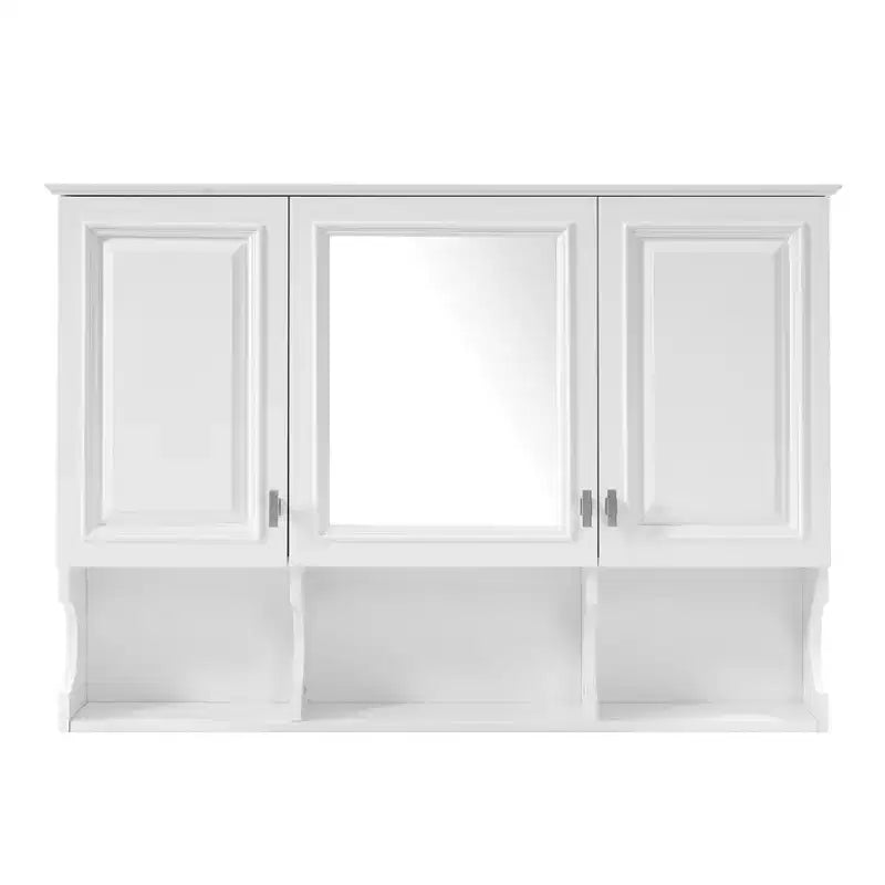 41 Inch Bathroom Wall Cabinet, Wall Mounted Medicine Cabinet with Mirror Doors & Adjustable Shelves, Floating Storage Cabinet for Bathroom