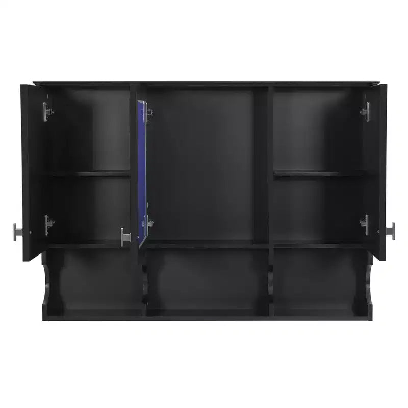 41 Inch Bathroom Wall Cabinet, Wall Mounted Medicine Cabinet with Mirror Doors & Adjustable Shelves, Floating Storage Cabinet for Bathroom