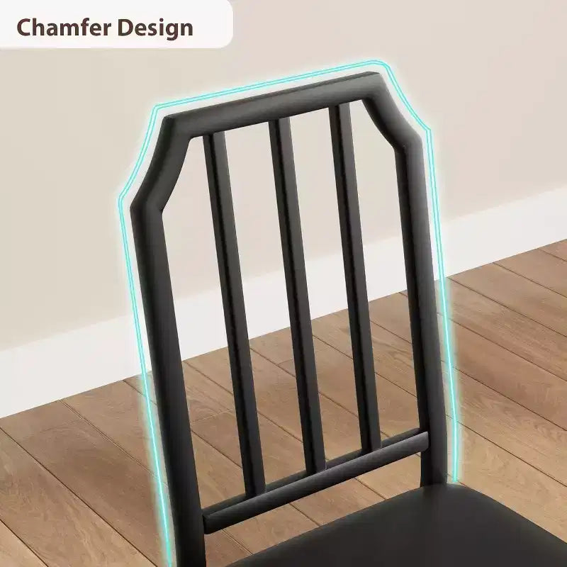 Dining Table Set for 2, Kitchen Table Set of 2 with Upholstered Cushion Chairs, Dining Room Table Set with Kitchen Chairs