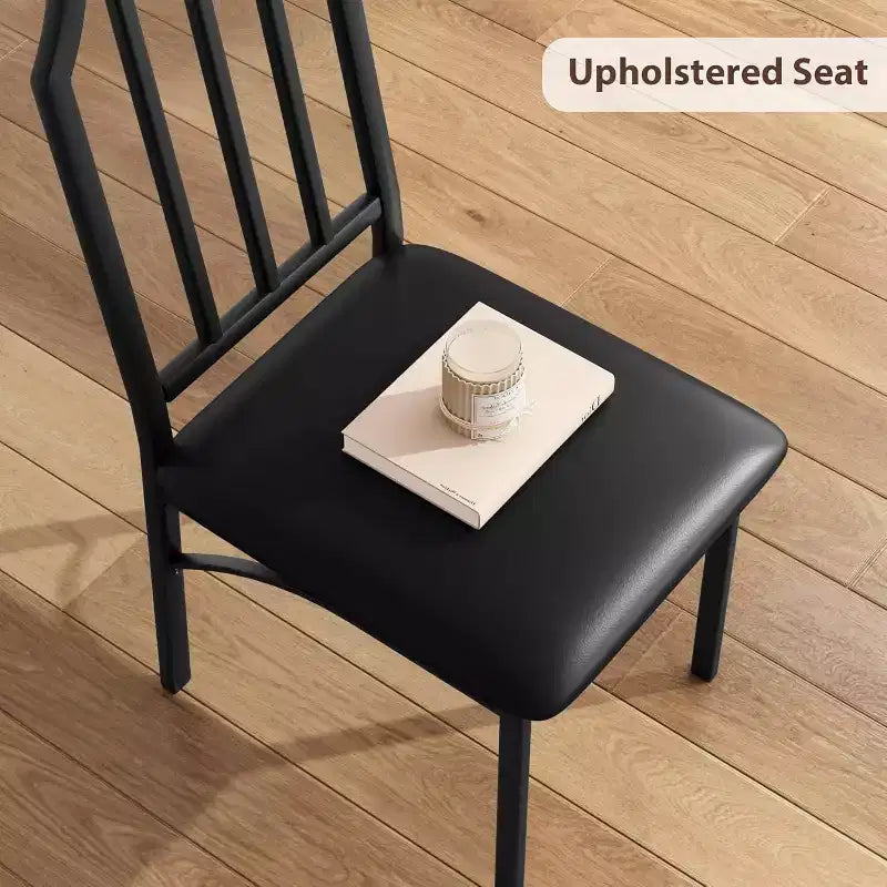 Dining Table Set for 2, Kitchen Table Set of 2 with Upholstered Cushion Chairs, Dining Room Table Set with Kitchen Chairs