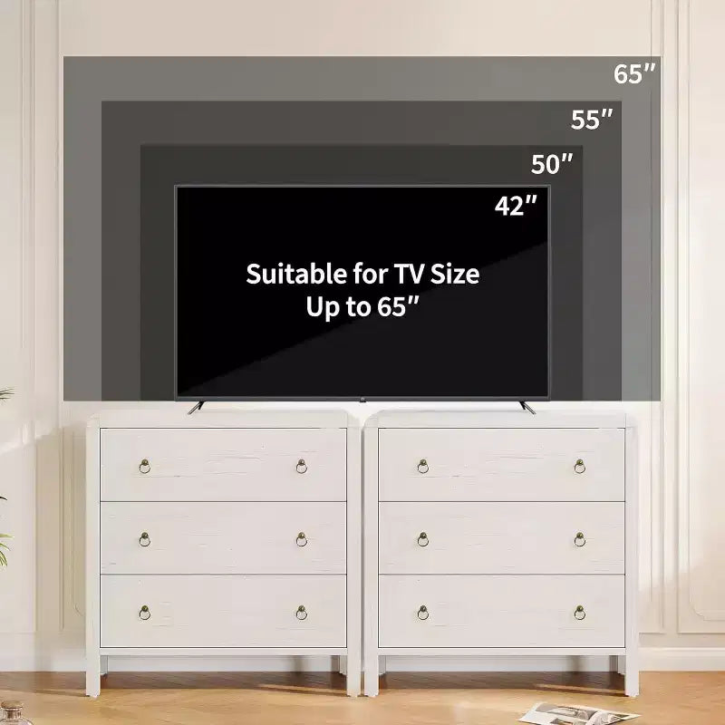 3 Drawer Dresser for Bedroom, Chest of Drawers, Closet Dresser Storage Cabinet Organizer for Bedroom, Living Room, Hallway