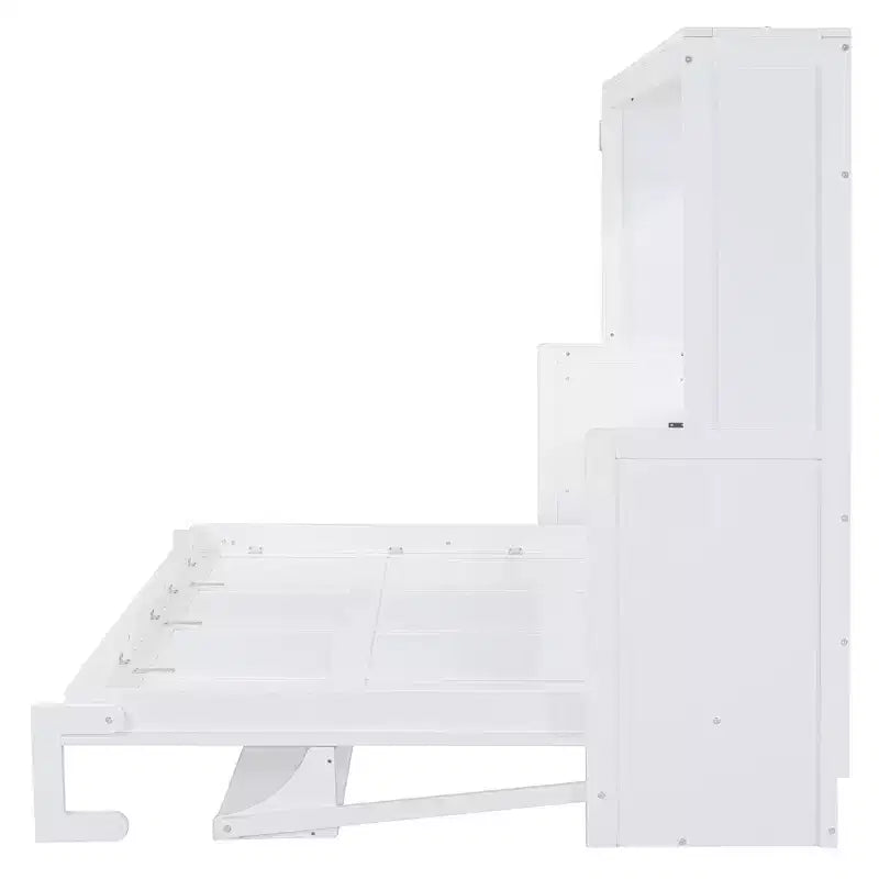 Luxystar Queen Size Modern Murphy Bed with Hydraulic Lift and Desk