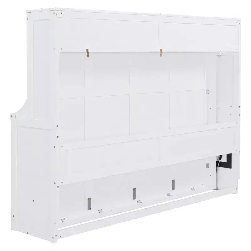 Luxystar Queen Size Modern Murphy Bed with Hydraulic Lift and Desk