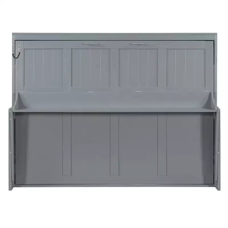 Luxystar Queen Size Modern Murphy Bed with Hydraulic Lift and Desk