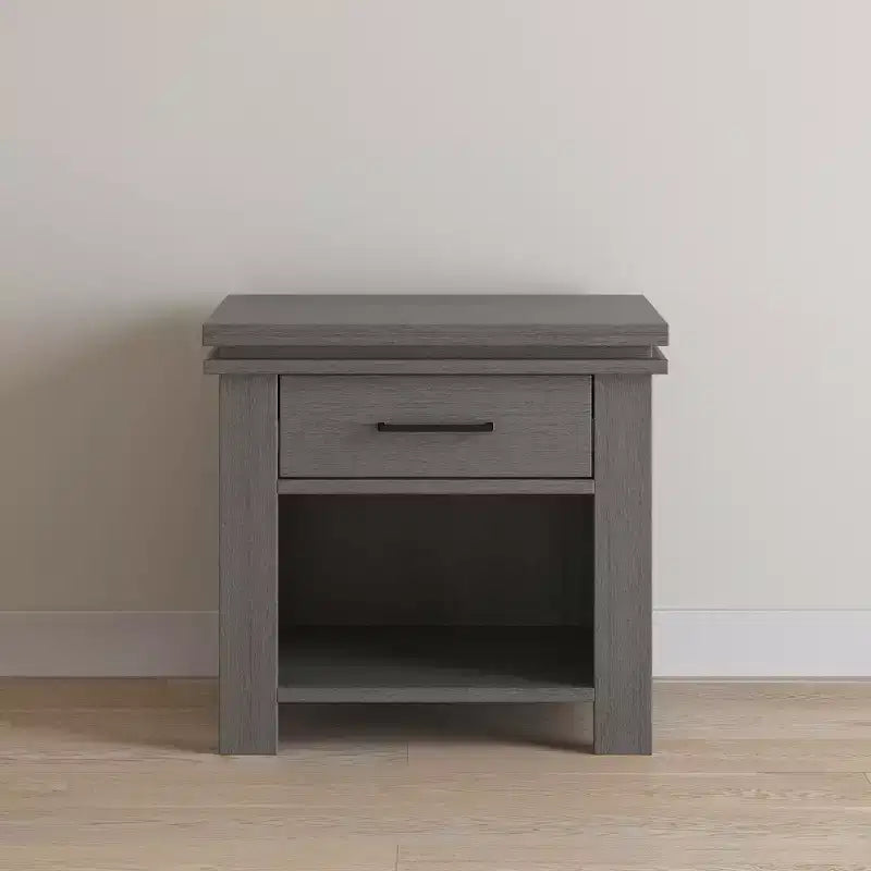 Child Craft Denman Nightstand with Drawer for Nursery or Bedroom, Large Storage Drawer, Made of Sturdy Pinewood, Non-Toxic, Baby Safe Finish