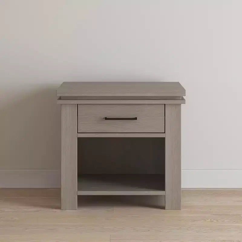 Child Craft Denman Nightstand with Drawer for Nursery or Bedroom, Large Storage Drawer, Made of Sturdy Pinewood, Non-Toxic, Baby Safe Finish