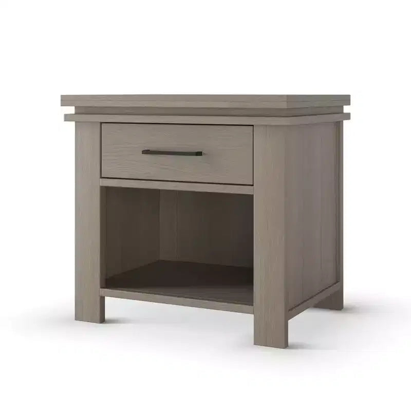 Child Craft Denman Nightstand with Drawer for Nursery or Bedroom, Large Storage Drawer, Made of Sturdy Pinewood, Non-Toxic, Baby Safe Finish