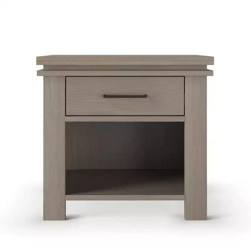 Child Craft Denman Nightstand with Drawer for Nursery or Bedroom, Large Storage Drawer, Made of Sturdy Pinewood, Non-Toxic, Baby Safe Finish