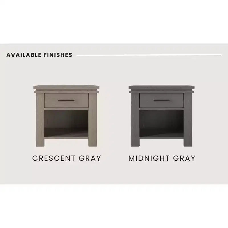 Child Craft Denman Nightstand with Drawer for Nursery or Bedroom, Large Storage Drawer, Made of Sturdy Pinewood, Non-Toxic, Baby Safe Finish
