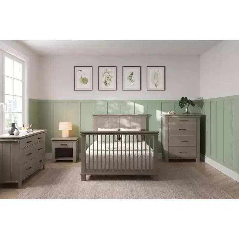 Child Craft Denman Nightstand with Drawer for Nursery or Bedroom, Large Storage Drawer, Made of Sturdy Pinewood, Non-Toxic, Baby Safe Finish