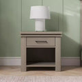 Child Craft Denman Nightstand with Drawer for Nursery or Bedroom, Large Storage Drawer, Made of Sturdy Pinewood, Non-Toxic, Baby Safe Finish