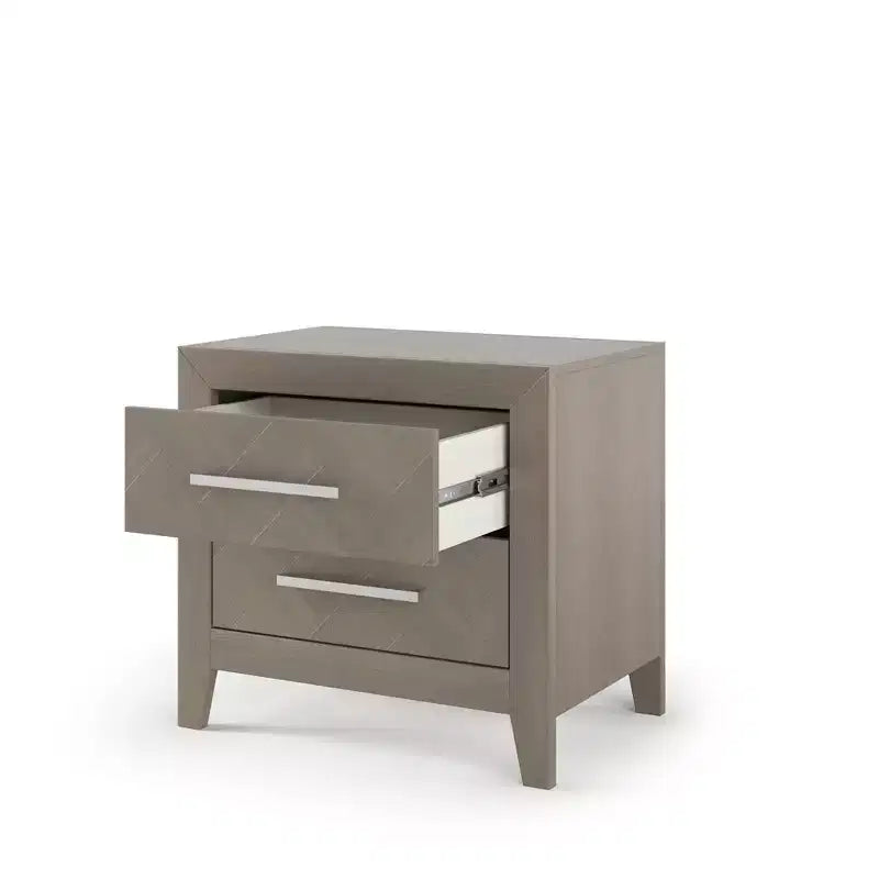 Child Craft Kieran 2 Drawer Nightstand for Nursery or Bedroom, Large Storage Drawers, Made of Sturdy Pinewood, Non-Toxic, Baby Safe Finish