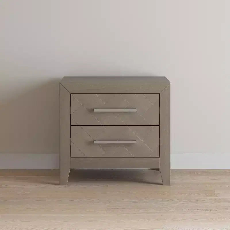 Child Craft Kieran 2 Drawer Nightstand for Nursery or Bedroom, Large Storage Drawers, Made of Sturdy Pinewood, Non-Toxic, Baby Safe Finish