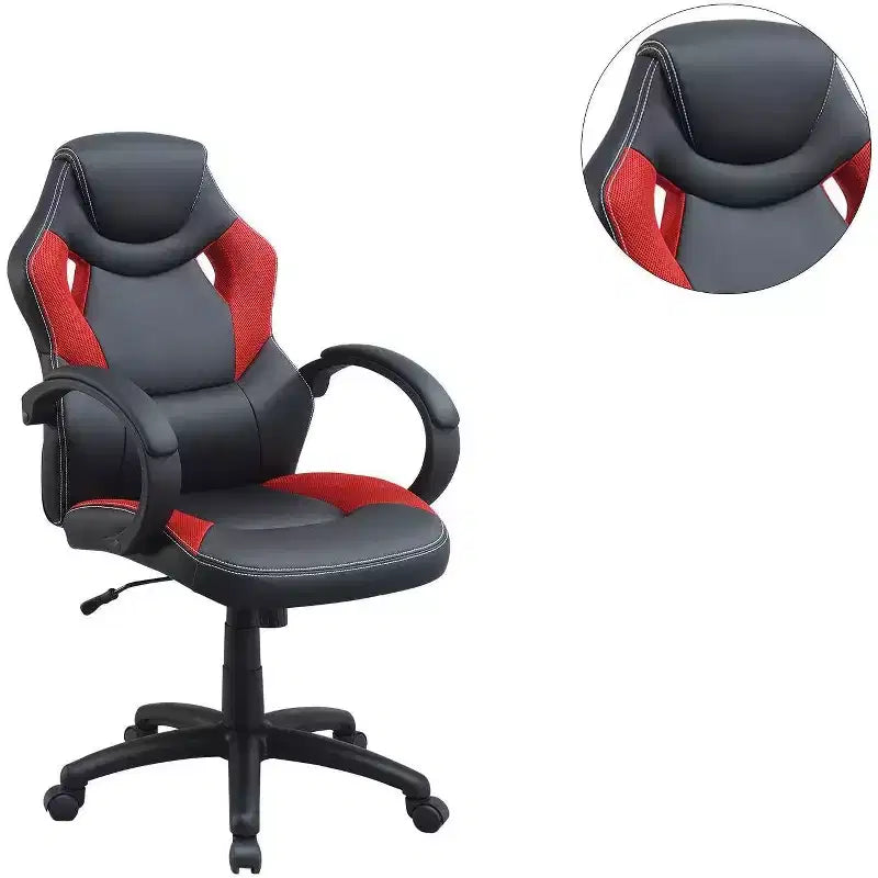 TUYOHW Swivel Gaming Chair with Adjustable Height&Wheels,Ergonomics Office Chairs Video Game Chaise for Office&Home,Upholstery Leisure Chair