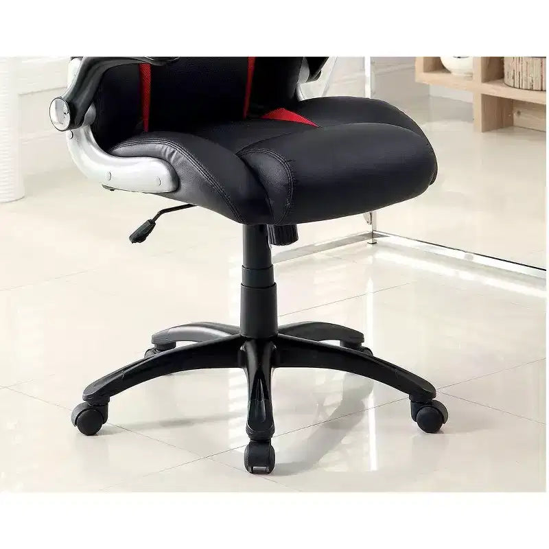 TUYOHW Adjustable Ergonomics Gaming Chair 360 Swivel Chair with Wheels,Black/Red Computer Chair for Office&Home,Versatile Leisure Chair