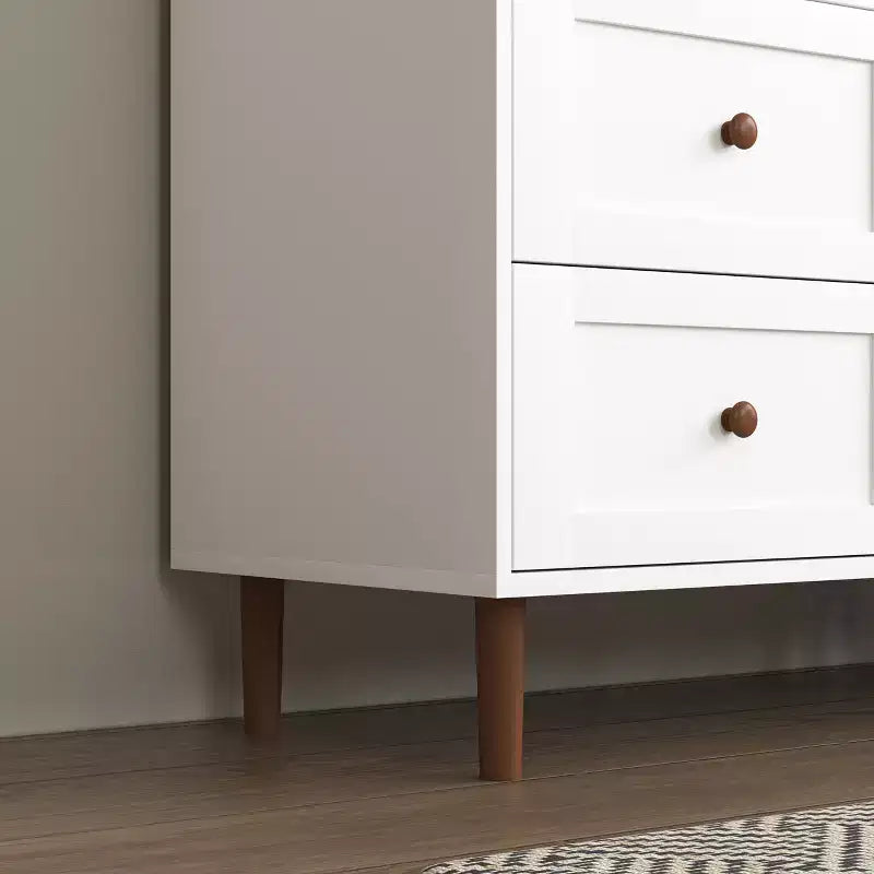 Farmhouse Kitchen Storage Cabinet with Glass Door and 2 Adjustable Shelves, Tall Pantry for Dining Room, Living Room, and Bathroom