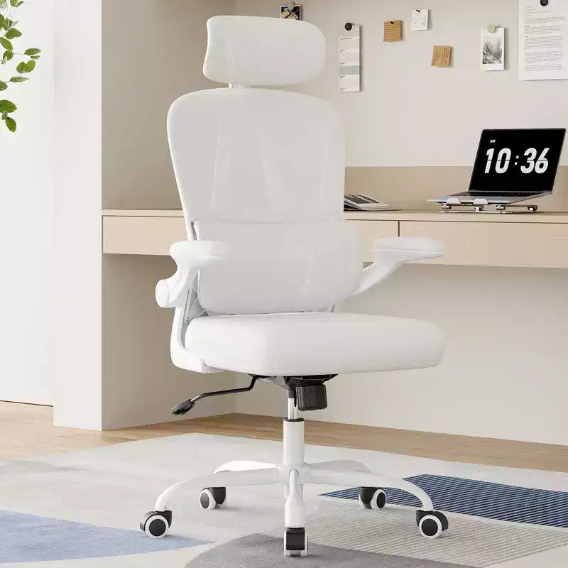 TUYOHW Ergonomic Mesh Office Chair with Adjustable Lumbar Support,Headrest & Flip-Up Armrests,Home Office Desk Chair for Study,Gaming Room