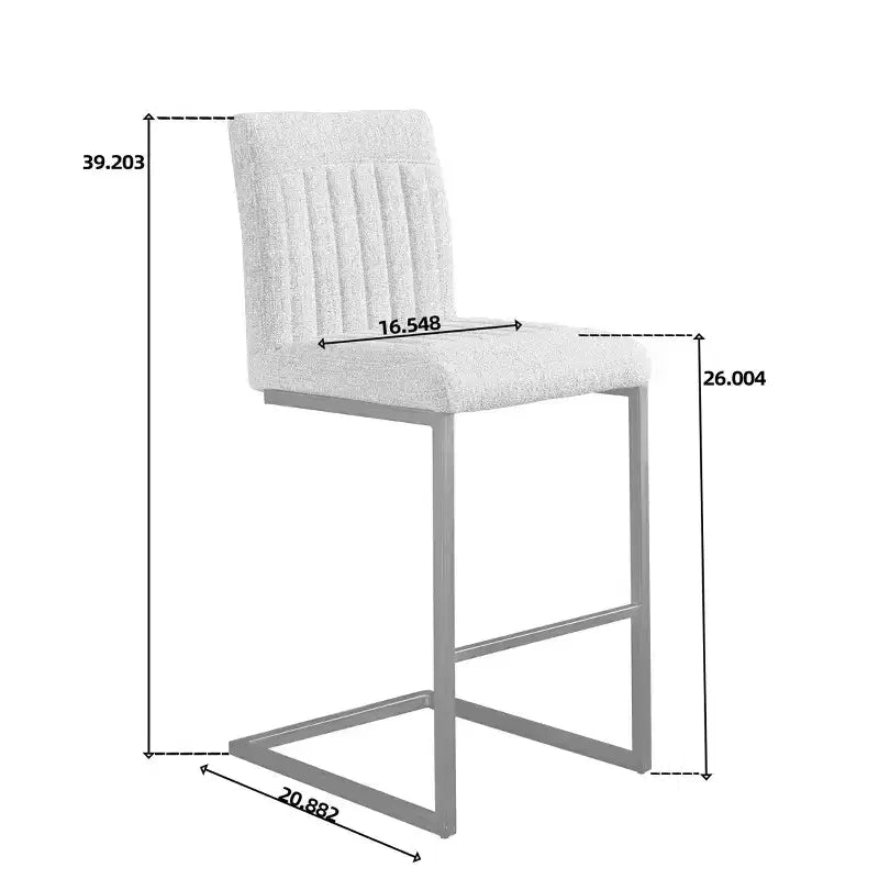 TUYOHW Vintage Bar Stool Set of 2,Counter Height Bar Stools with Metal Frame,26 Counter Stools for Kitchen Island & Home Bar