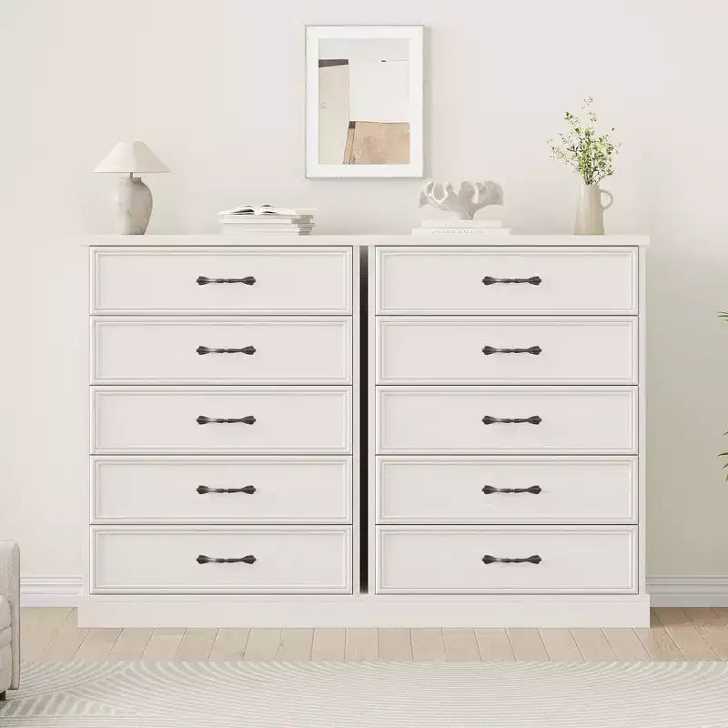 5 Dresser for Bedroom, Vertical Drawer Dresser with Storage Freestanding, Wooden Closet Storage Chest for Living Room, Bedroom, Entryway