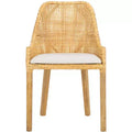 Altha Dining Chair W - DCH6506 - White/Natural - Safavieh