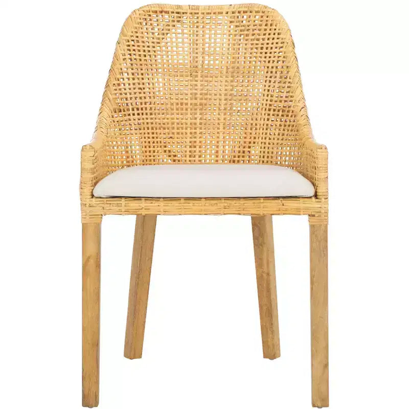 Altha Dining Chair W - DCH6506 - White/Natural - Safavieh