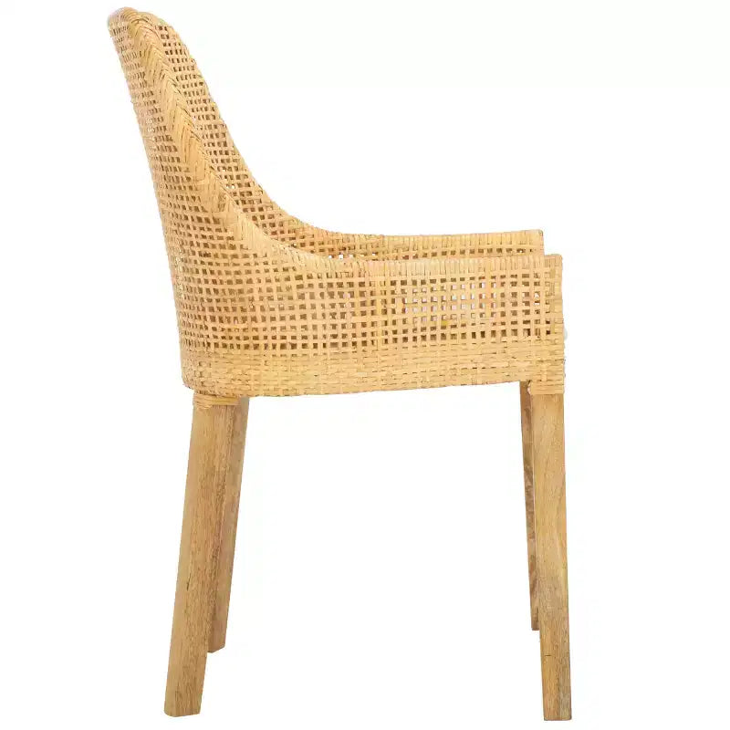 Altha Dining Chair W - DCH6506 - White/Natural - Safavieh