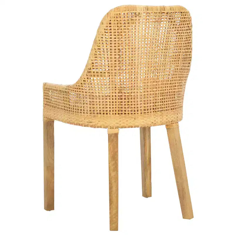 Altha Dining Chair W - DCH6506 - White/Natural - Safavieh