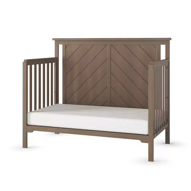 Child Craft Hampton Flat Top 4-in-1 Convertible Crib and Changing Table 2-Piece Nursery Set