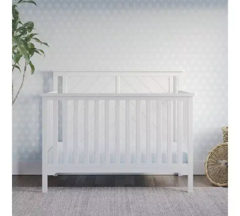 Child Craft Hampton Flat Top 4-in-1 Convertible Crib and Changing Table 2-Piece Nursery Set