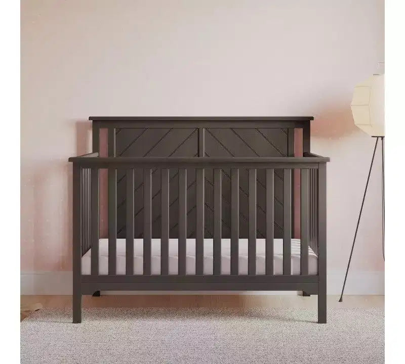 Child Craft Hampton Flat Top 4-in-1 Convertible Crib and Changing Table 2-Piece Nursery Set