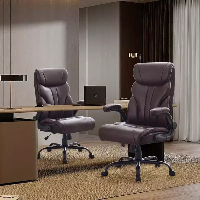 Acekool Computer Gaming Chair, Ergonomic High Back Office Chair, Wide Heavy Duty Task Desk Chair, PU Leather, 500 lbs