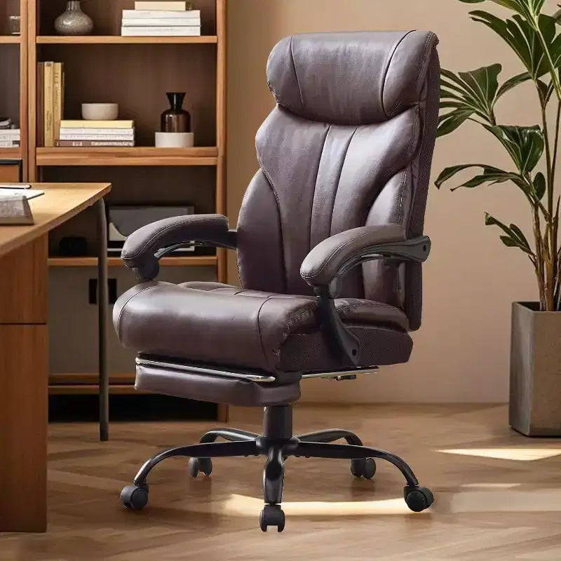 Chaise de jeu Acekool pour ordinateur, chaise de bureau ergonomique à dossier haut, chaise de bureau large et robuste, cuir PU, 226 kg