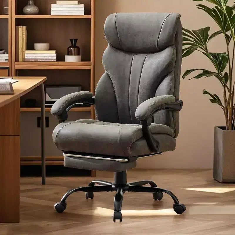 Chaise de jeu Acekool pour ordinateur, chaise de bureau ergonomique à dossier haut, chaise de bureau large et robuste, cuir PU, 226 kg