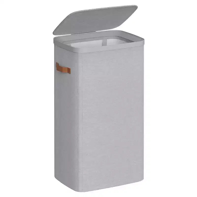 SONGMICS Laundry Basket, 26.4 Gal. Laundry Hamper, Easy Assembly, with Lid and Handles, Removable Liner, 16.5 x 12.6 x 29.5 Inches