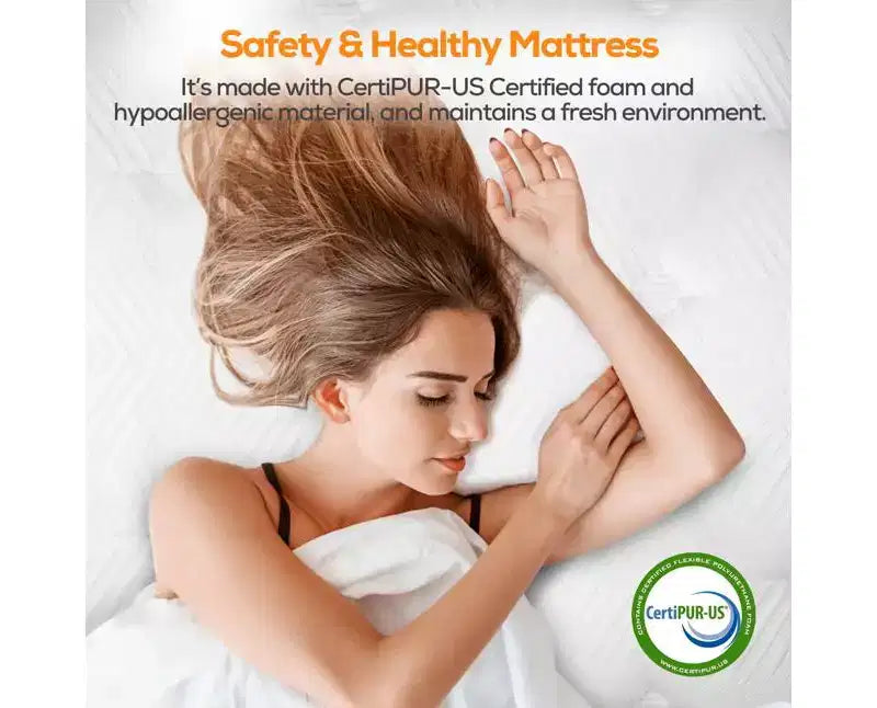 Mattress on Sale: 14 King Hybrid Mattress in a Box, Gel Memory Foam+Pocketed Coils, Cooling, Medium, Pressure Relief, Motion Isolation, CertiPUR-US