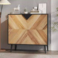 Buffet Cabinet with Storage,Storage Cabinet with Decor Doors and Shelves,Sideboard Buffet for Hallway, Entryway, Living Room, or Kitchen