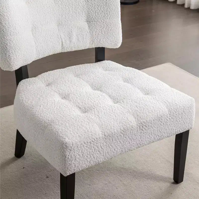 TUYOHW Modern Oversized Accent Chair with Middle Tufted Back Blended Leather Comfy Chairs with Wood Legs Accent Chairs for Living Room, Bedroom