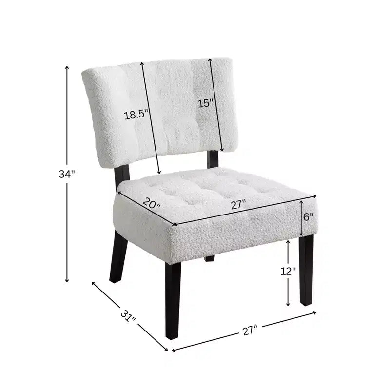 TUYOHW Modern Oversized Accent Chair with Middle Tufted Back Blended Leather Comfy Chairs with Wood Legs Accent Chairs for Living Room, Bedroom