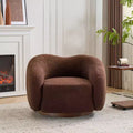 Christopher Knight Home Selma Wooden Base Boucle Upholstered 360 Swivel Chair