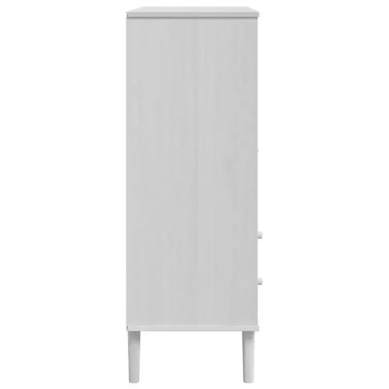 vidaXL SENJA Highboard Tall Storage Side Cabinets Rattan Look Solid Wood Pine