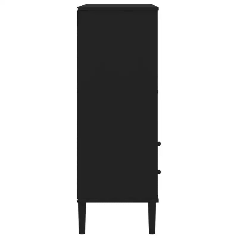 vidaXL SENJA Highboard Tall Storage Side Cabinets Rattan Look Solid Wood Pine