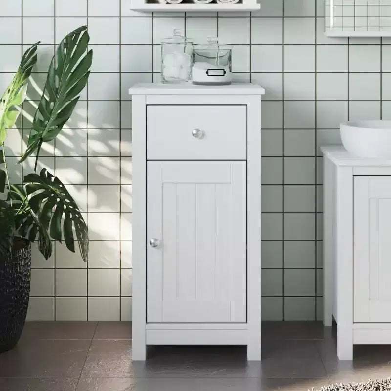 vidaXL Bathroom Cabinet Floor Cabinet for Living Room BERG Solid Wood Pine